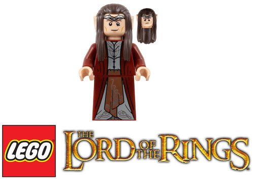 Lego elrond dark red robe - -,
